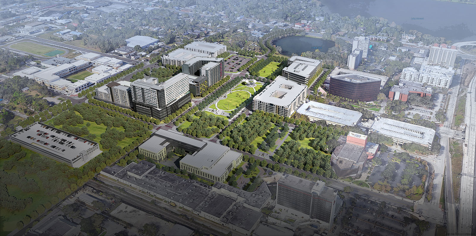 Logo on colored background